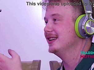 Step Moms Suck Cock on Podcast