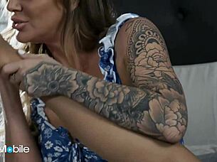 wives invite babe for kissing and watching