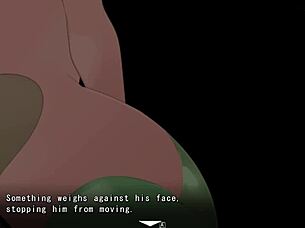 Yume-same succubus defeat scene with femdom face sitting?