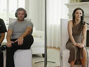 Delectable brunette chanel camryn gets mind-altering orgasms from blind date nathan bronson