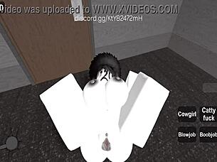 random roblox encounter turns into hardcore fucking session. players explore virtual and real desires.