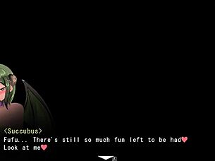 Yume-same succubus defeat scene with femdom face sitting?