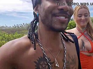 Lunna Geek Fucks in Nudist Orgy