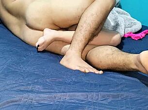 In bed with my pregnant stepsister, kissing her swollen pussy