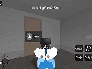 random roblox encounter turns into hardcore fucking session. players explore virtual and real desires.
