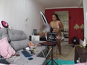 Wife Parades in Transparent Bikini