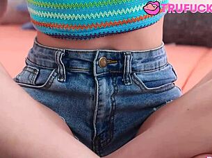 I wish you could help me in person as Alex Coal and Max fill Molly Little 18+ with blowjob and hardcore