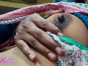 Cute stepsister moans as friend fingers her tight pussy in roleplay preparation for sex