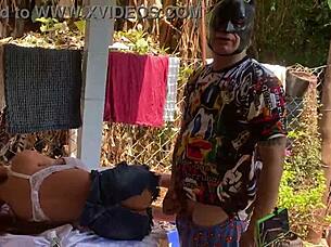 taking advantage while the boss is away, fisting the young sex toy's ass