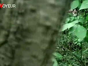 Beach voyeur teen 18+ couple spotted fucking in a beach bushes