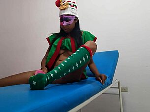 im in the massage parlor dressed as a goblin woman while i wait for my boyfriend to have sex