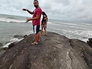 We got caught fucking in the woods and kept going!