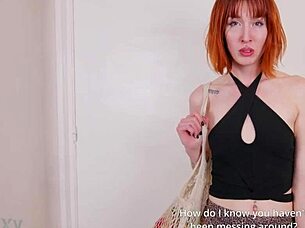 Cheating Housewife Pixie Pink's Wild Anal Cucumber Punishment!