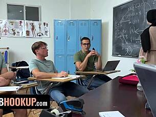 Seducing my teacher wasnt easy but my cock was determined to get that pussy