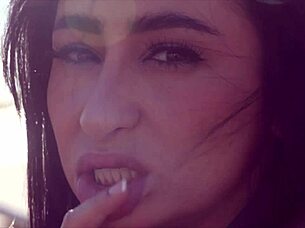 Didi dominates with big natural tits. French arab milf takes control.