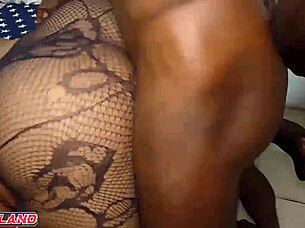 Giant Boobs Babe Clapping In Doggy