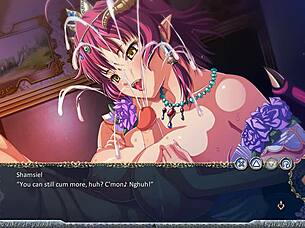 take this cumshot, demands greedy succubus