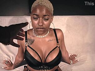 In The Intimacy Of The Night The Color Of Their Skin Shone Vicky Men�ge And Carl�o Villar With His 22 Centimeter Cock Getting Ready To Fuck