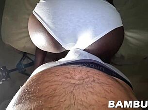 pov interracial fuck with the best black pussy in doggystyle