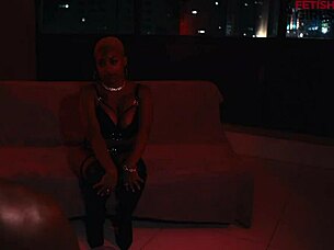 In The Intimacy Of The Night The Color Of Their Skin Shone Vicky Men�ge And Carl�o Villar With His 22 Centimeter Cock Getting Ready To Fuck