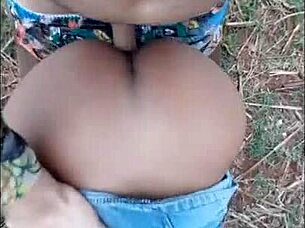 Small Latina Teen Gets Anal In The Field