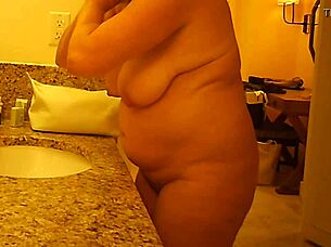 Hidden Cam Spying On Mature MILF In Voyeur Action!