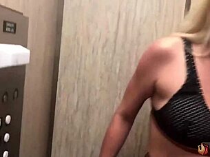 Lovely busty blonde Nova Cane sucks and rides Rome Major's huge cock