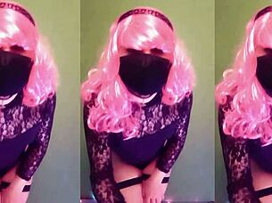 maddy diamond in tranny trailer masturbating with carrot