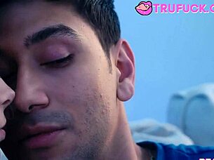 I wish you could help me in person as Alex Coal and Max fill Molly Little 18+ with blowjob and hardcore