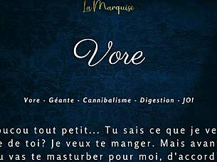 European Tall Huge Giantess Gives French Audio Jerk Off Instructions In Vore Porn