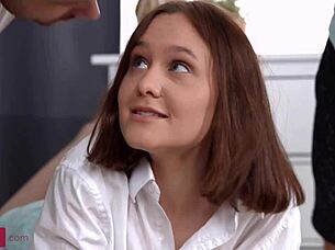 ALLY HORNY - Petite 18+ Teen 18+ Enjoys DOUBLE PENETRATION