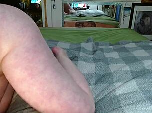 hey, talking about tongue fucking asses, i tell michael i'll eat his ass then turn around for my balloon knot