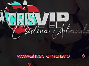 wife gets dominated and submissive while husband waits outside the room with cristina almeida