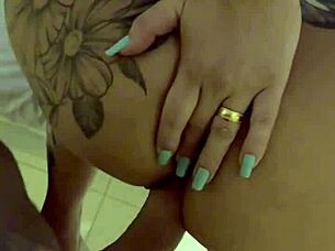 HE FUCKED MY WET PUSSY HARD, CUM ON MY ASS!