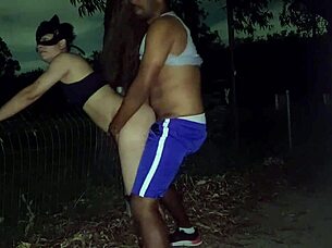 Night Run Ends In Intense Sex In Park