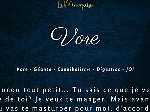 European Tall Huge Giantess Gives French Audio Jerk Off Instructions In Vore Porn