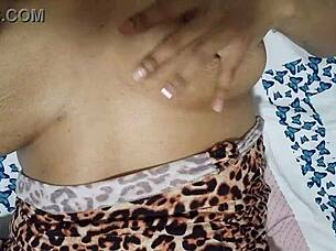 Stepmother In Tigress Costume Masturbates And Cums In Wet Panties!