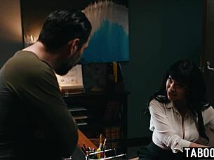 Naughty latina milf housewife seduces the big-cocked director