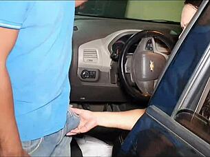 Caught Pulling Pussy In Car, Alex Lima Shoves Big Cock In Ass Fetish