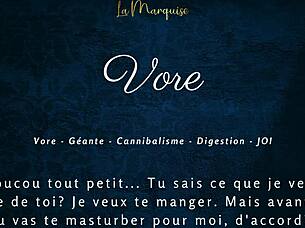 European Tall Huge Giantess Gives French Audio Jerk Off Instructions In Vore Porn