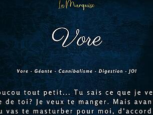 European Tall Huge Giantess Gives French Audio Jerk Off Instructions In Vore Porn