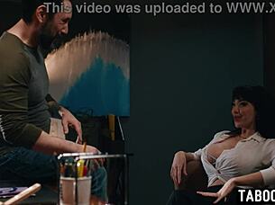 Naughty latina milf housewife seduces the big-cocked director