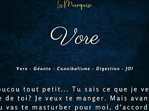 European Tall Huge Giantess Gives French Audio Jerk Off Instructions In Vore Porn