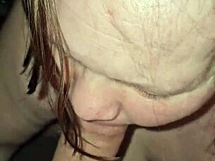 blowjob from gilf with ass focus