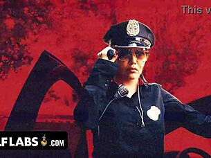 policewoman teaches two lover's lesson bout respecting authority & never missing school