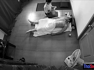 In vip thai massage, petite asian gives blowjob leading to nasty ass finisher