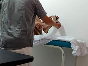 Doctor Gives Special Attention and Sensual Massage to Female Patient!