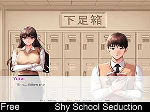 shy school seduction in an interactive erotic hentai game