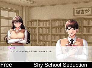 shy school seduction in an interactive erotic hentai game