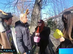 Mia Trejsi and I have double vaginal with Katy Rose in foursome